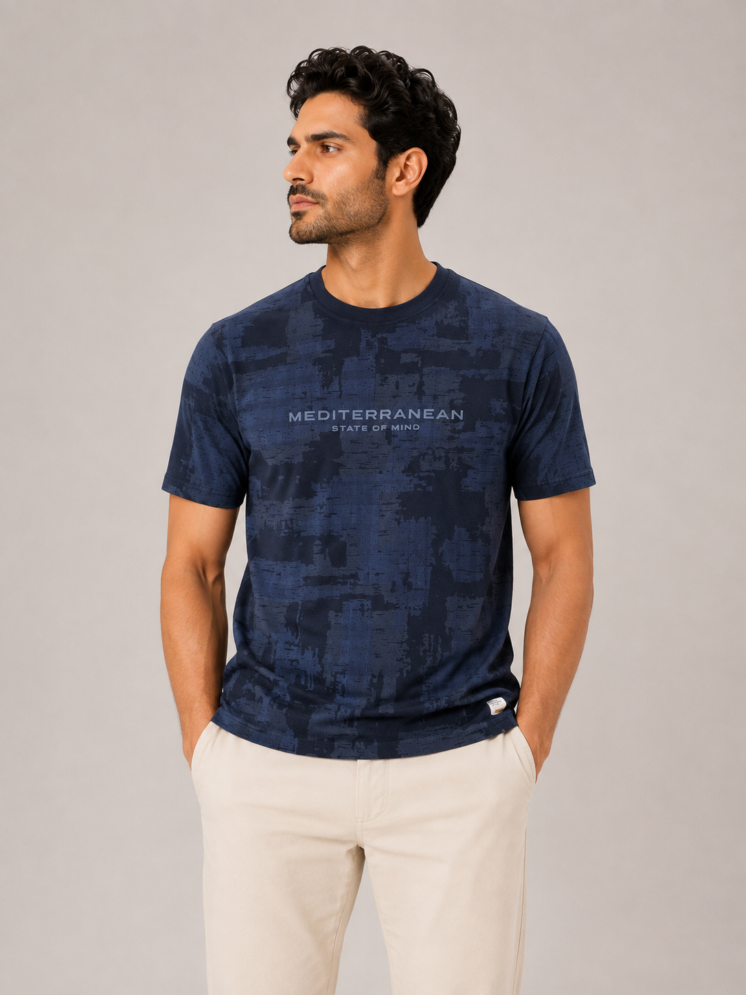 Mediterranean Mind Tee — Navy