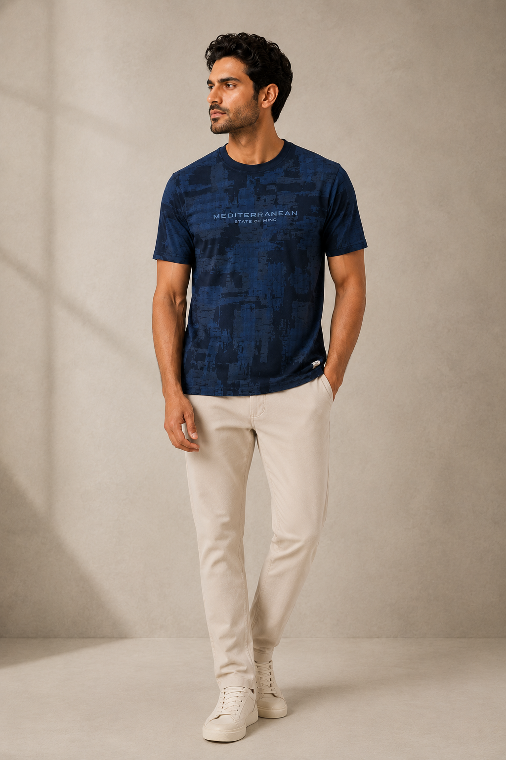 Mediterranean Mind Tee — Navy