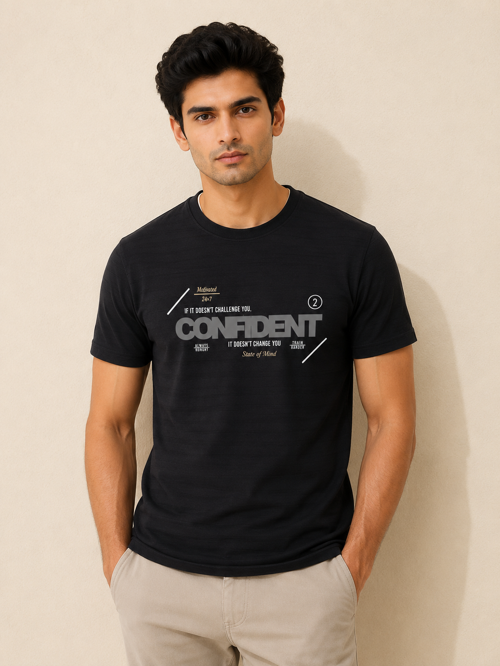Confident Rib Knit Tee