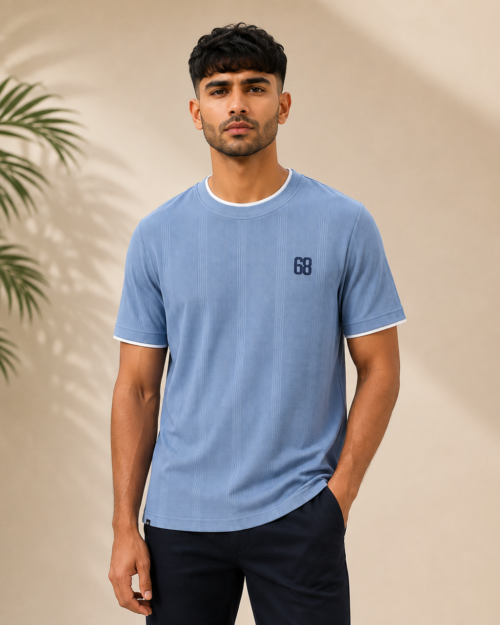 Glen Check '68 Tee — Blue