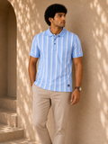 Coastal Blue Stripe Polo