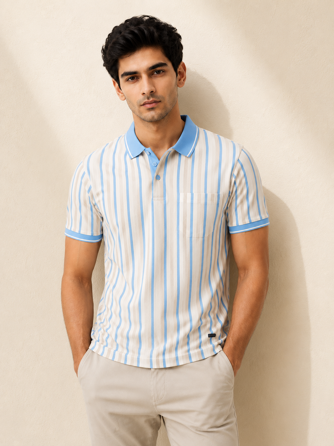 Harbour Stripe Pocket Polo