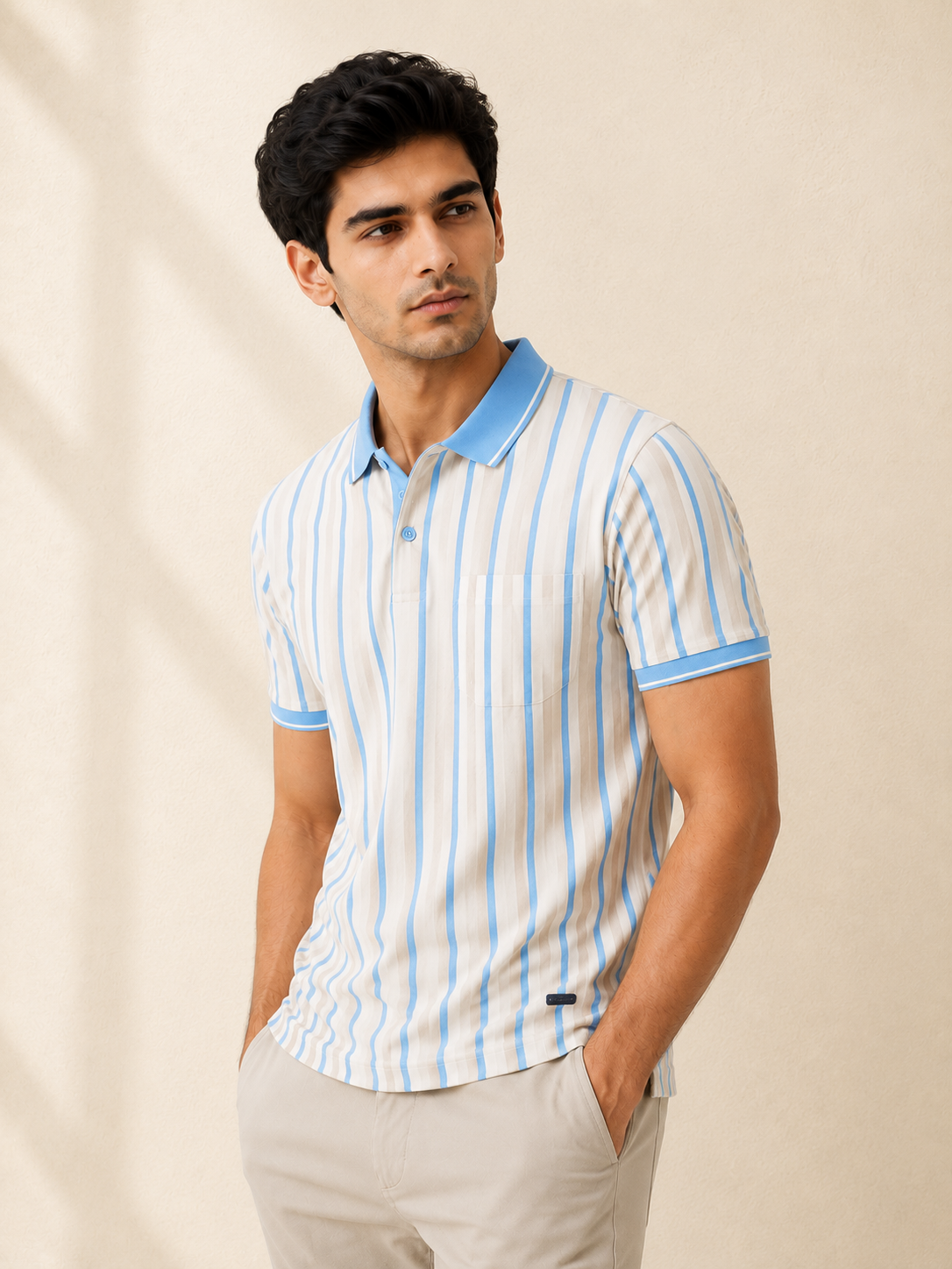 Harbour Stripe Pocket Polo