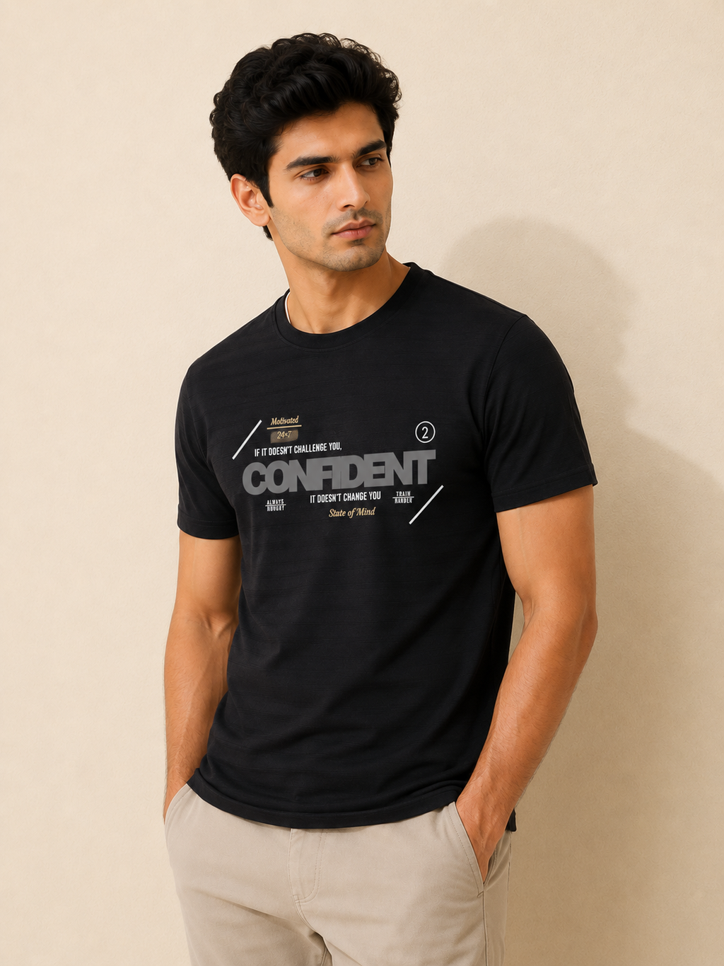 Confident Rib Knit Tee