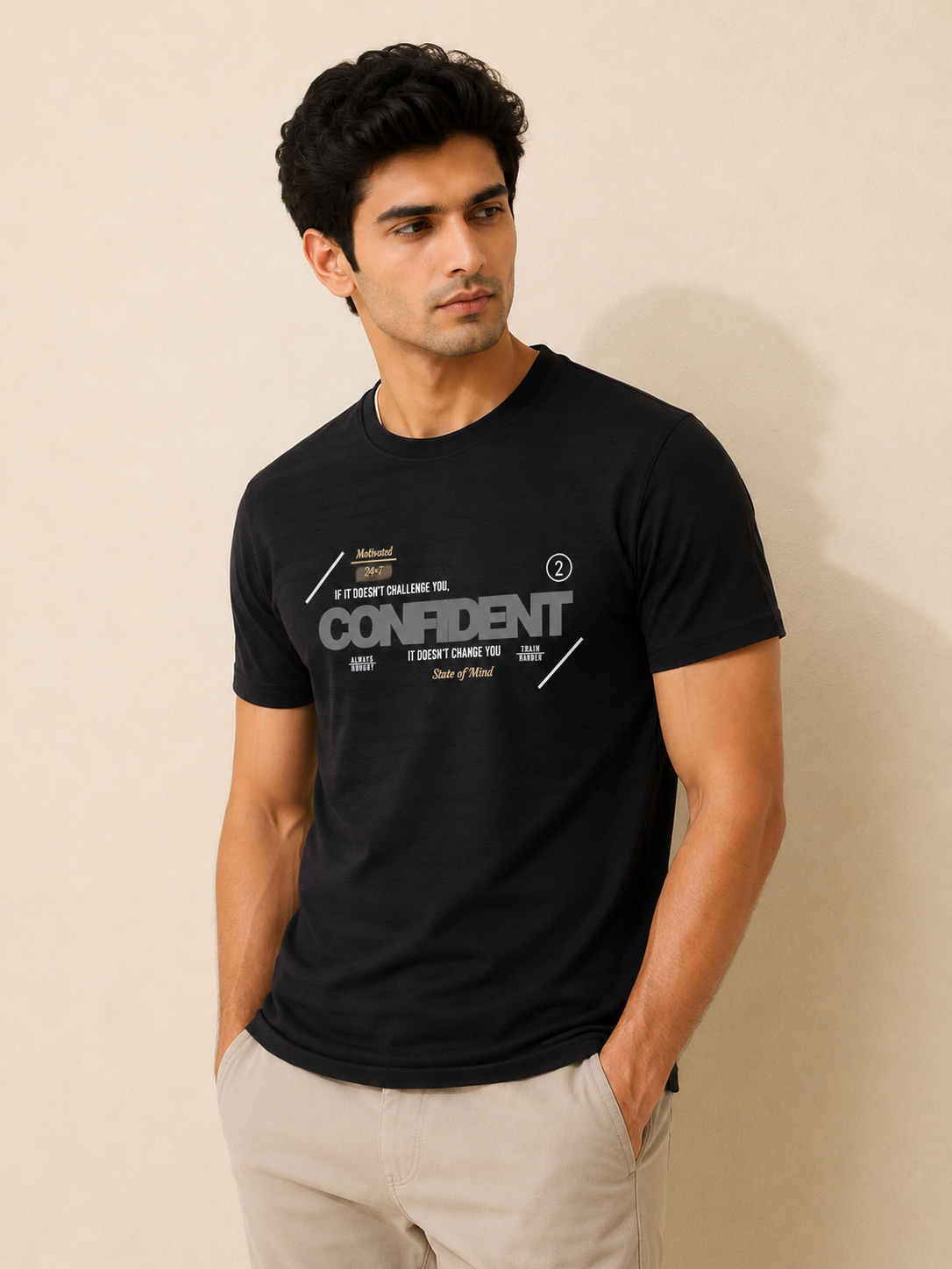 Confident Rib Knit Tee