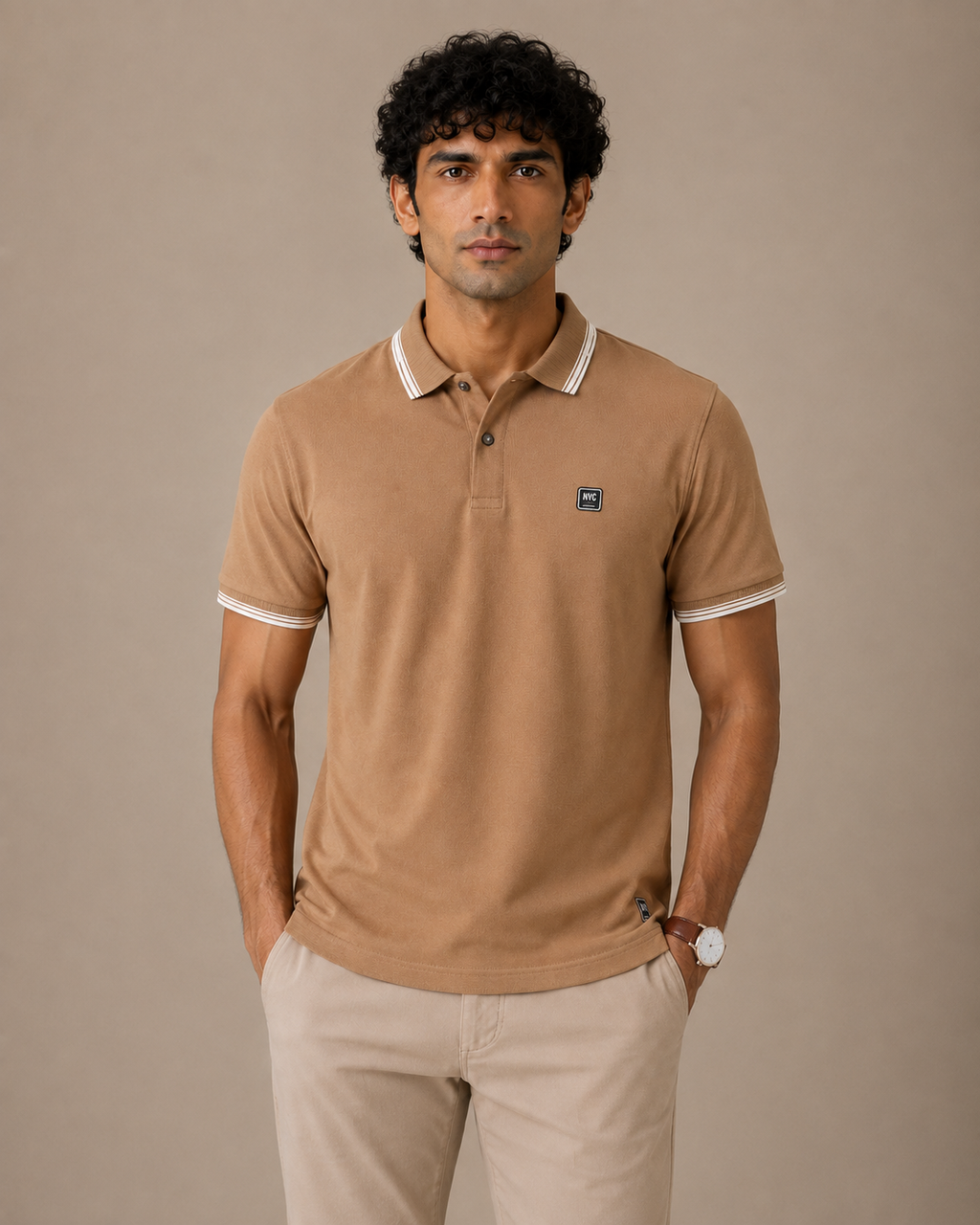 Camel Tipped Classic Polo