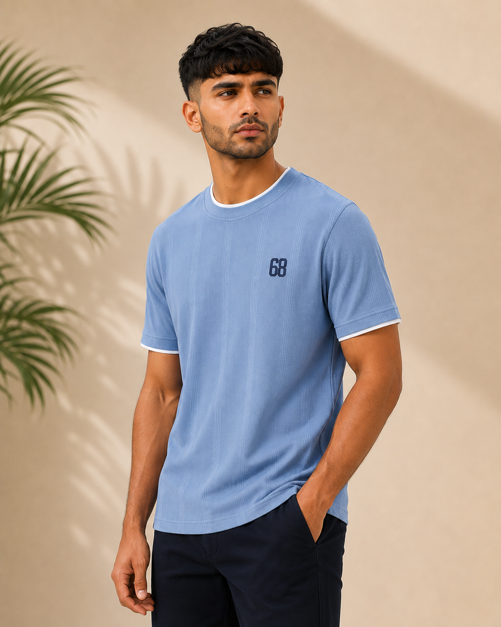 Glen Check '68 Tee — Blue