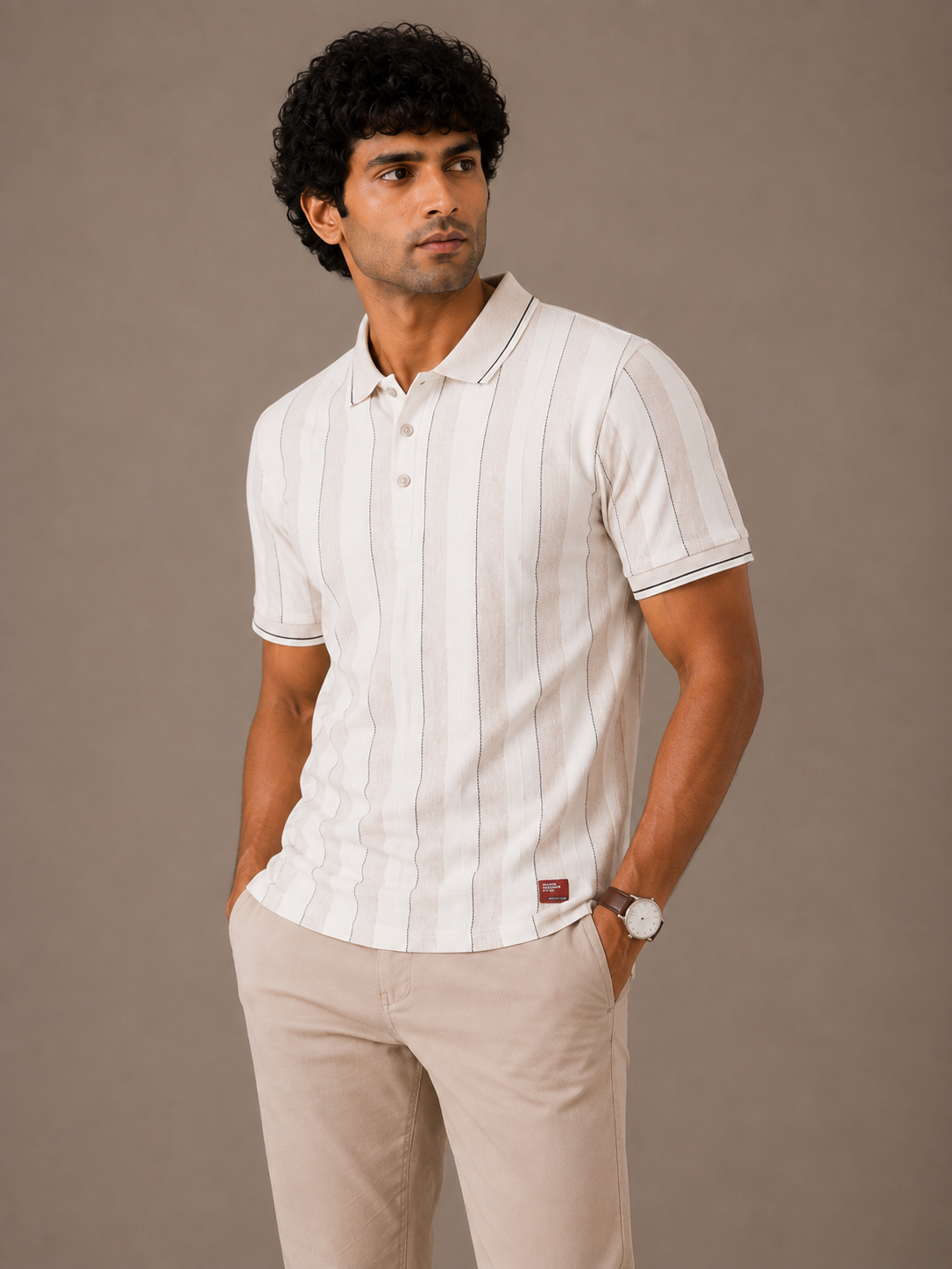 Sandbar Pinstripe Polo