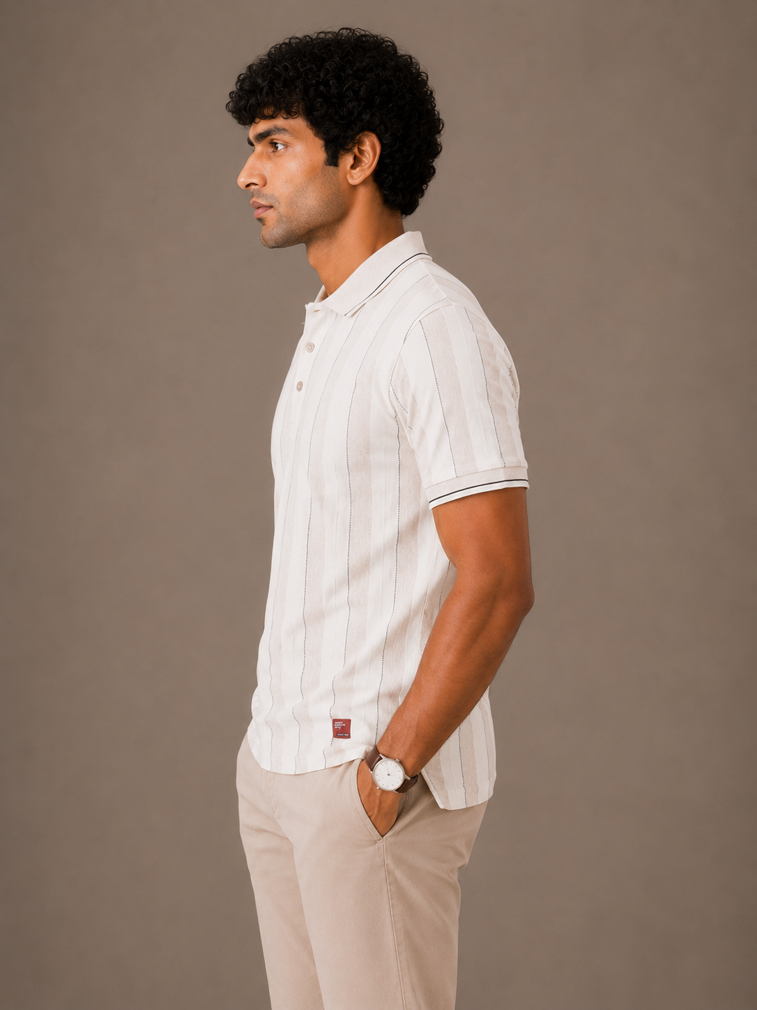 Sandbar Pinstripe Polo