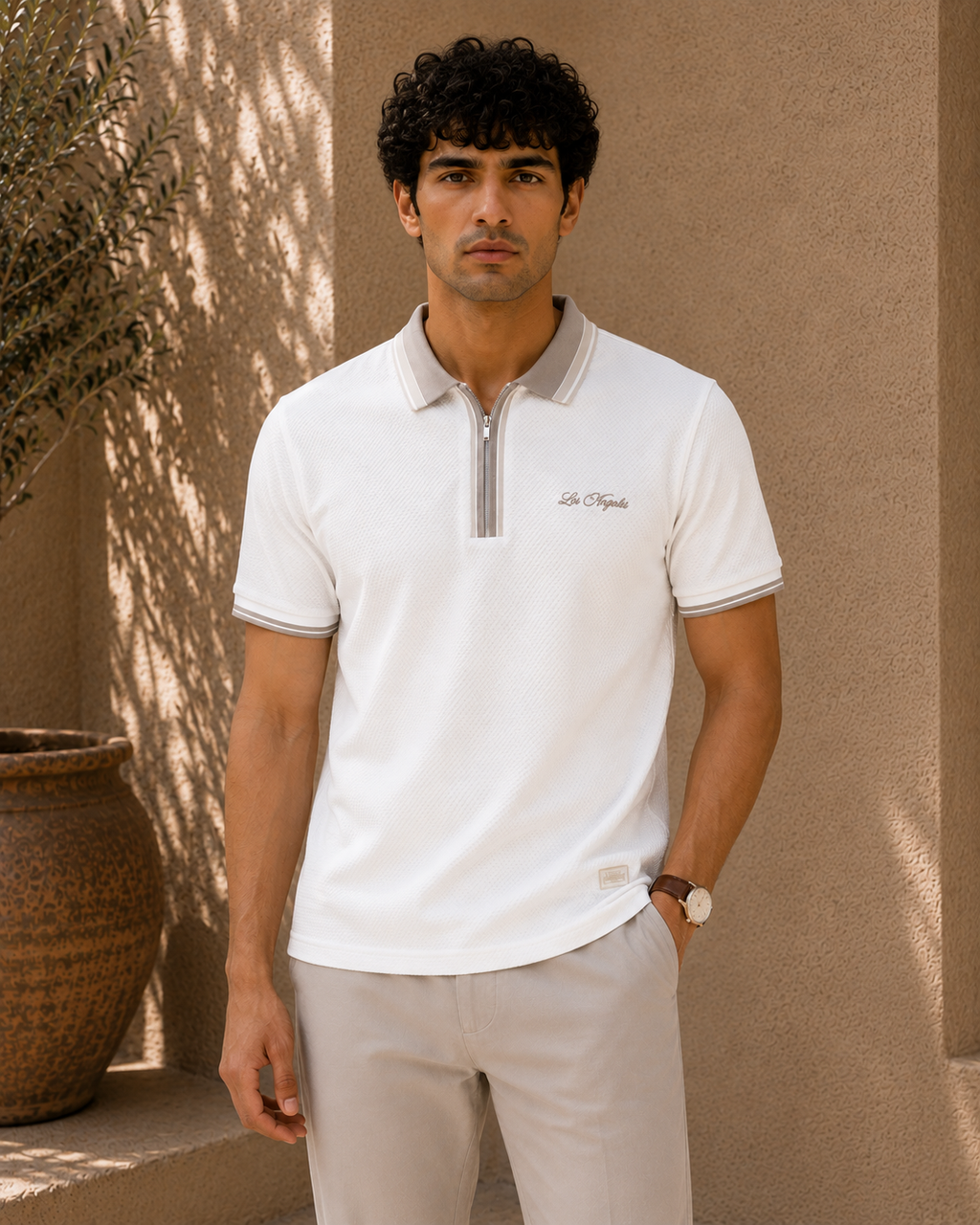 Los Angeles Half-Zip Polo