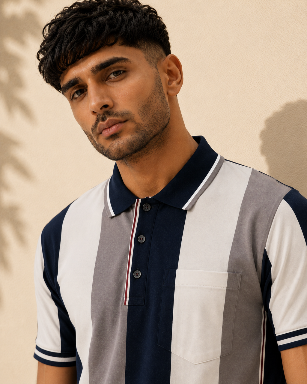 Colourblock Panel Polo