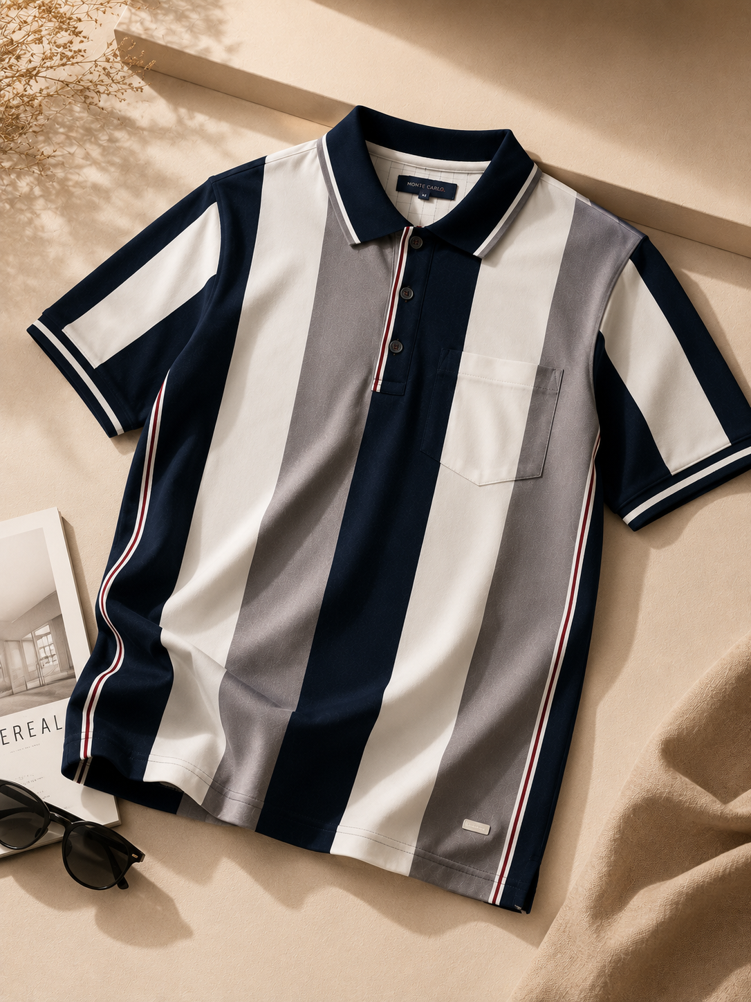 Colourblock Panel Polo