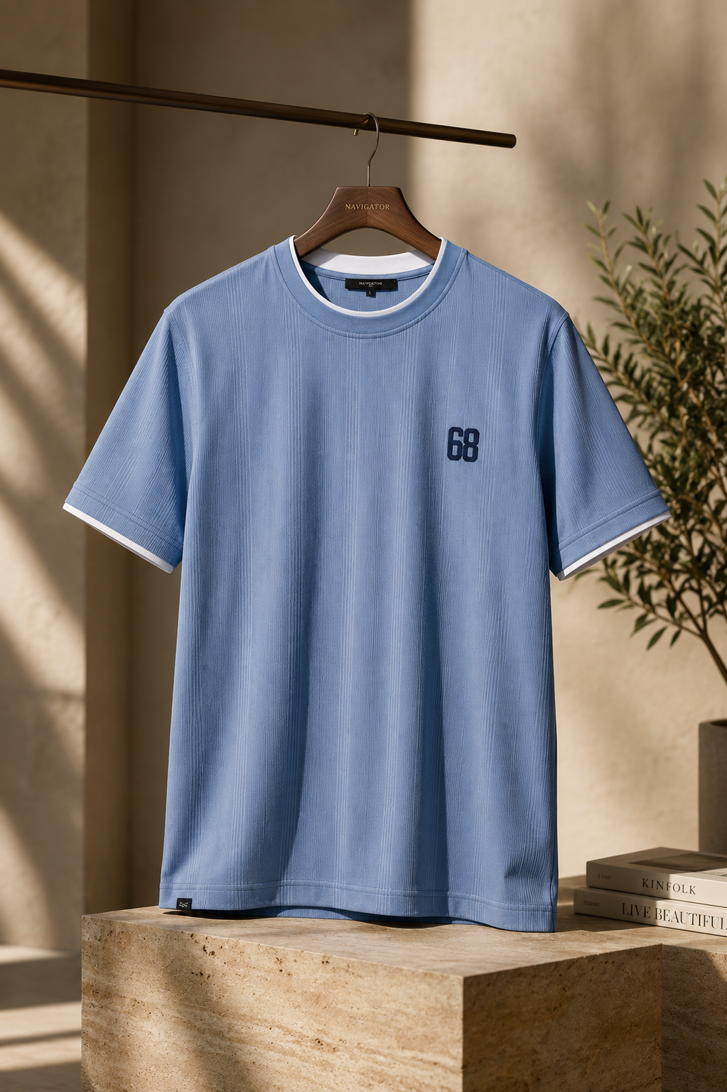 Glen Check '68 Tee — Blue