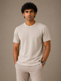 Beige Essential Rib Tee