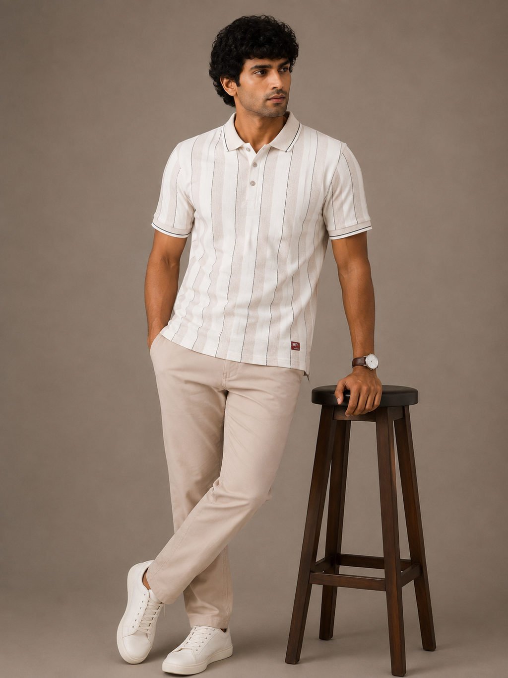 Sandbar Pinstripe Polo
