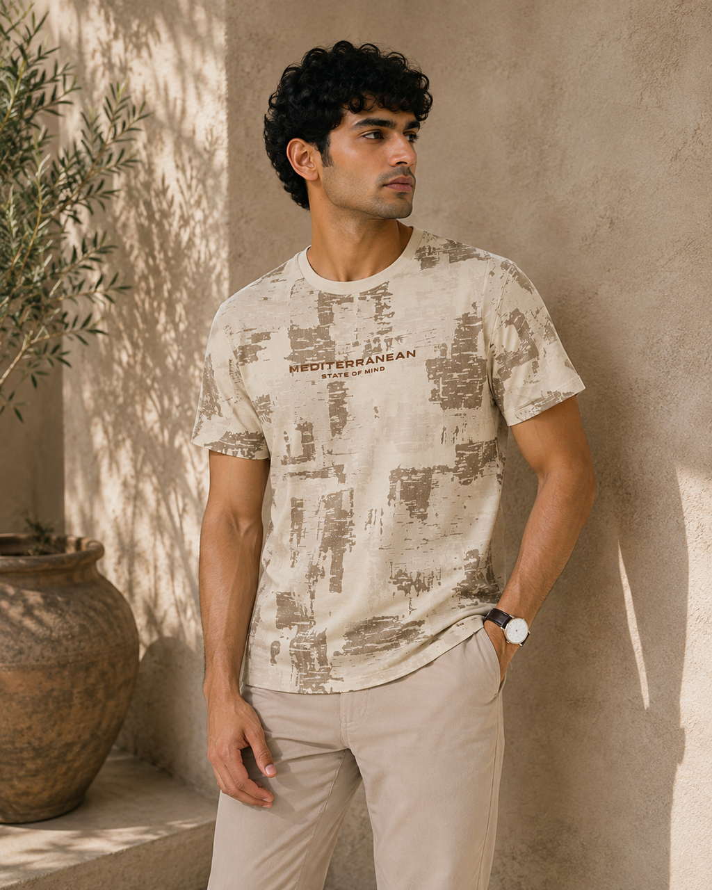 Mediterranean Mind Tee — Sand