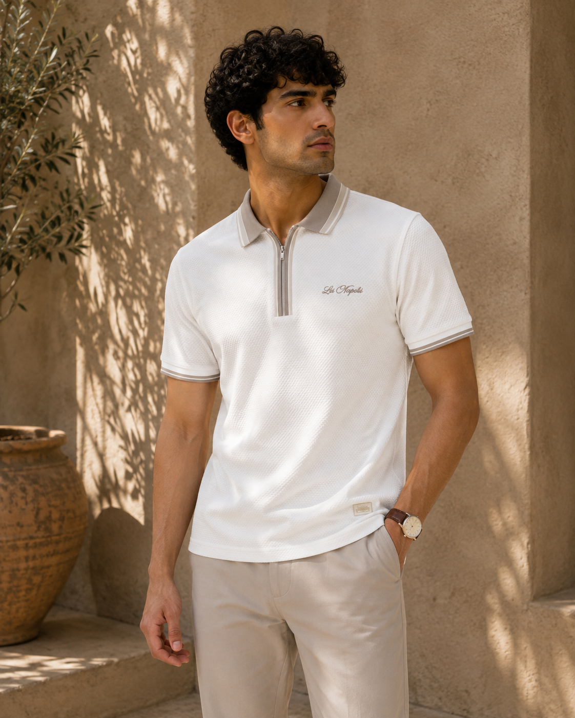 Los Angeles Half-Zip Polo